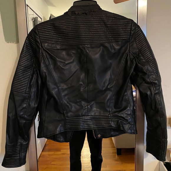 ZARA Leather Moto Jacket - Picture 3 of 8